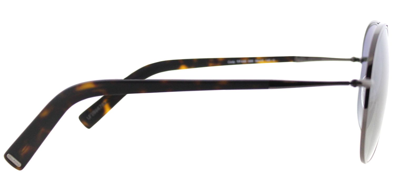 Tom Ford TF 448 08B Aviator Metal Ruthenium/ Gunmetal Sunglasses with Grey Lens sold by Gaffos product image thumbnail 3