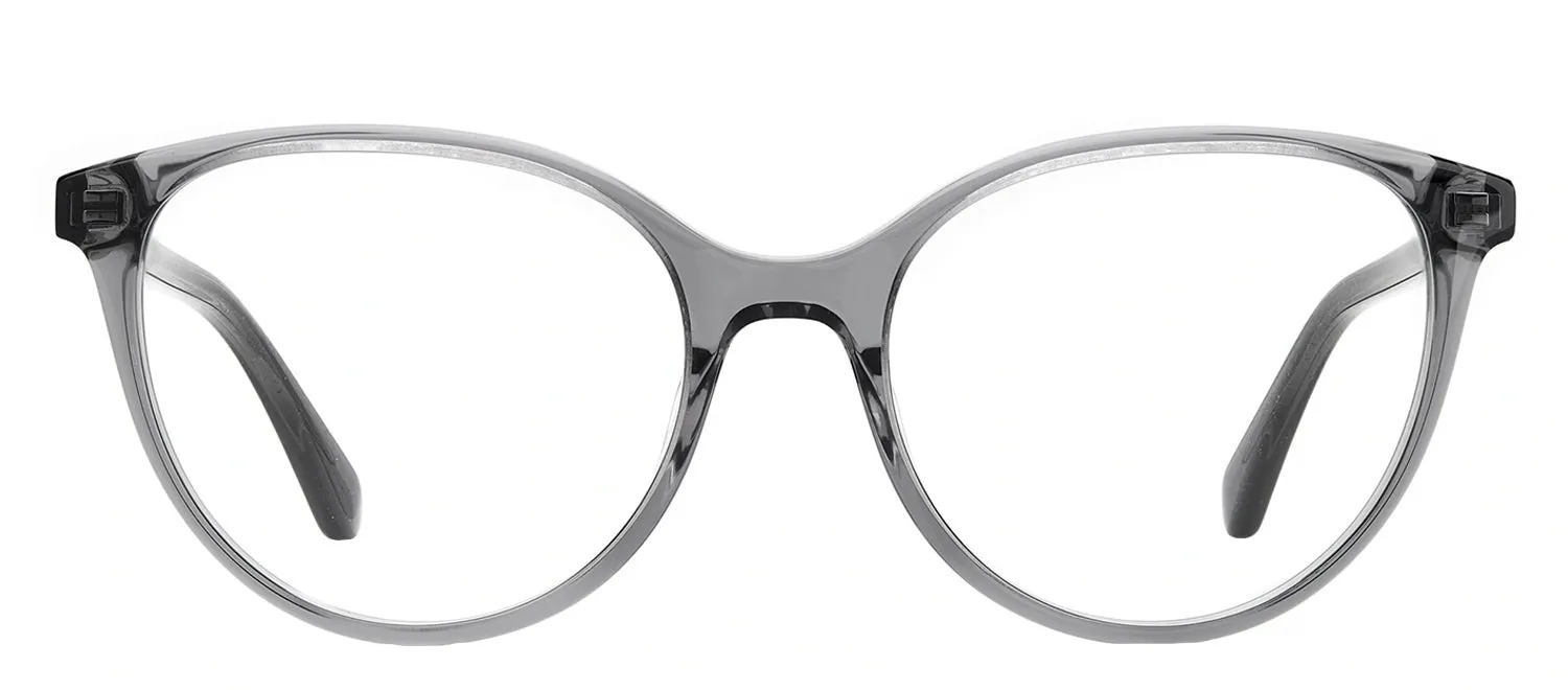 Kate Spade KS Adelle KB7 Oval Plastic Grey Eyeglasses with Logo Stamped Demo Lenses sold by Gaffos