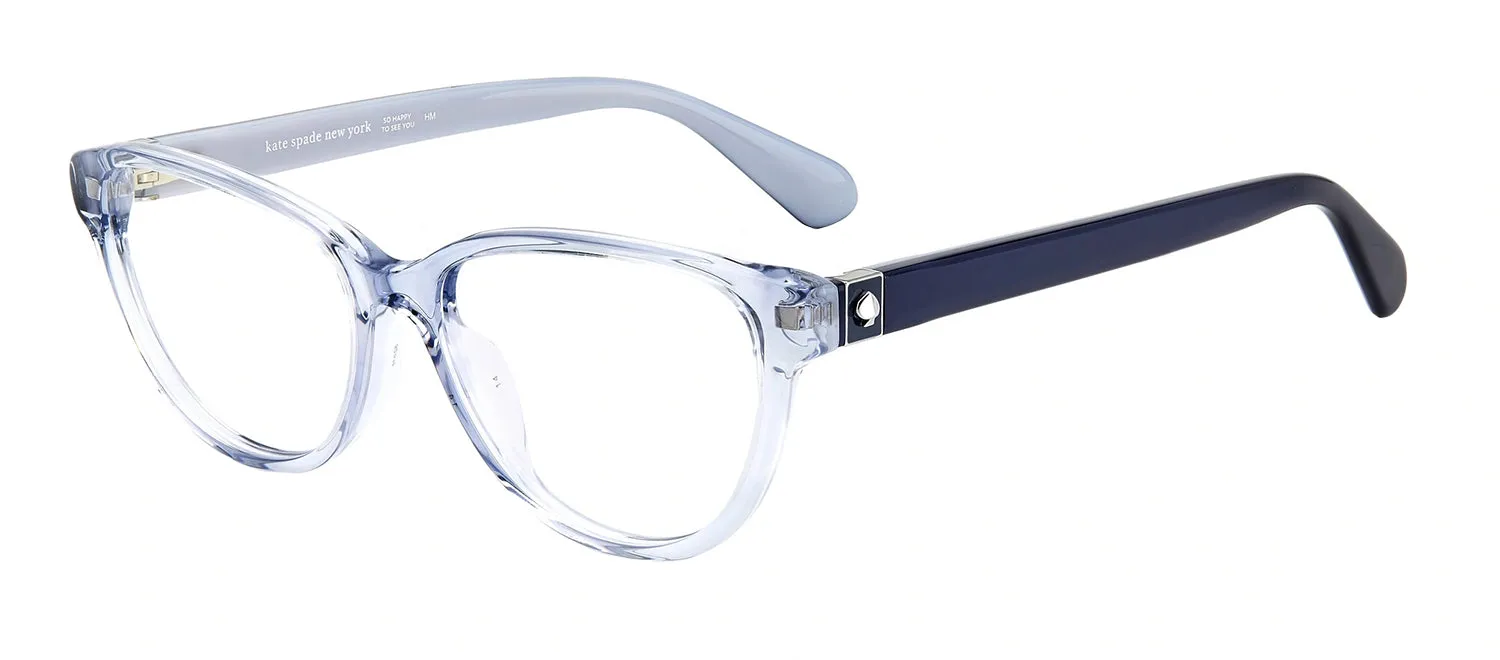 Kate Spade KS Tailynn PJP Cat-Eye Plastic Blue Eyeglasses with Logo Stamped Demo Lenses sold by Gaffos product image thumbnail 2
