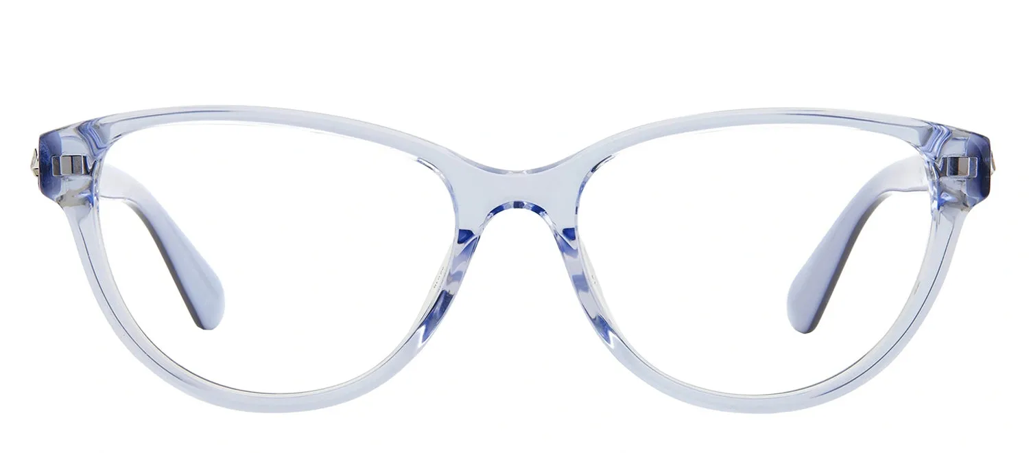 Kate Spade KS Tailynn PJP Cat-Eye Plastic Blue Eyeglasses with Logo Stamped Demo Lenses sold by Gaffos