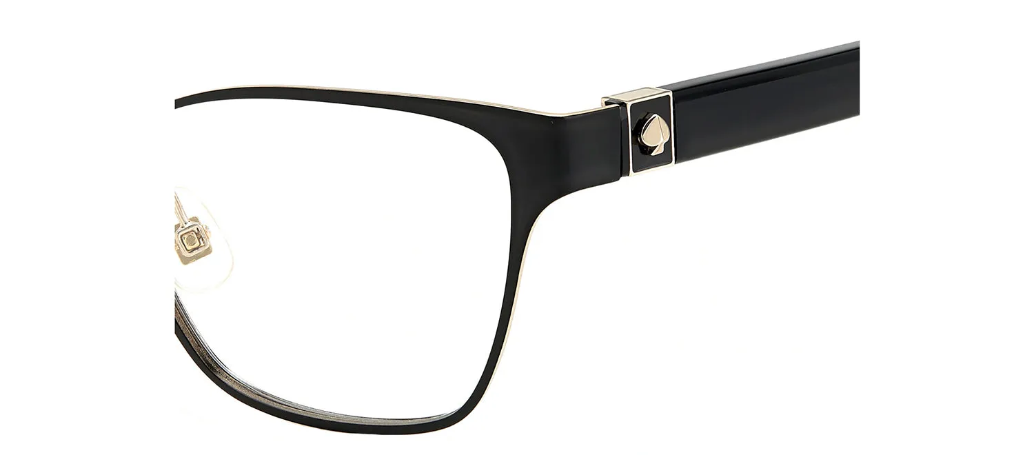 Kate Spade KS Ivie RHL Cat-Eye Metal Black Eyeglasses with Logo Stamped Demo Lenses sold by Gaffos product image thumbnail 3