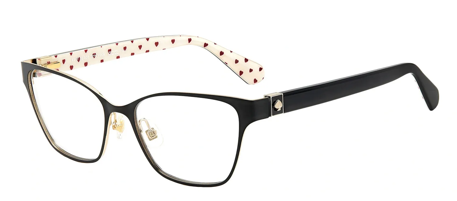 Kate Spade KS Ivie RHL Cat-Eye Metal Black Eyeglasses with Logo Stamped Demo Lenses sold by Gaffos product image thumbnail 2