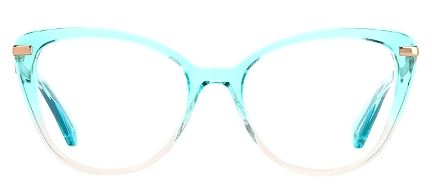 Kate Spade KS Flavia IWB Butterfly Plastic Green Eyeglasses with Logo Stamped Demo Lenses sold by Gaffos