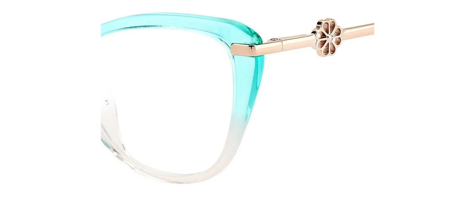 Kate Spade KS Flavia IWB Butterfly Plastic Green Eyeglasses with Logo Stamped Demo Lenses sold by Gaffos product image thumbnail 3