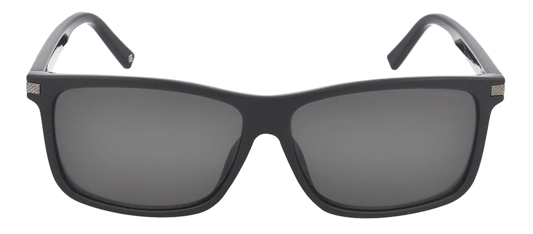 Polaroid PLD 2075/S/X 807_M9 Rectangle Plastic Black Sunglasses with Grey Polarized Lens sold by Gaffos