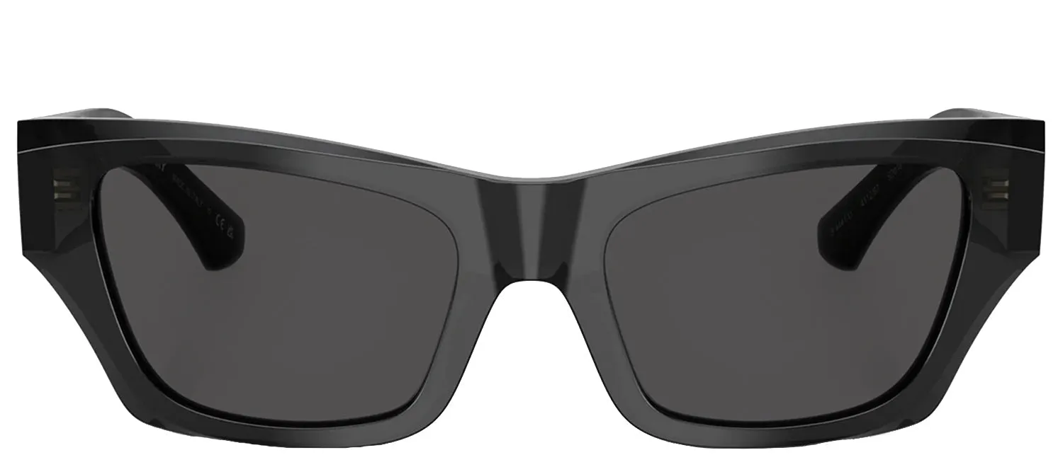 Burberry BE 4441U 411287 Cat-Eye Plastic Black Sunglasses with Grey Lens sold by Gaffos