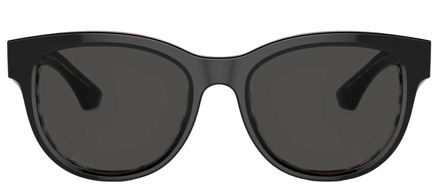 Burberry BE 4432U 412187 Phantos Plastic Black Sunglasses with Grey Lens sold by Gaffos