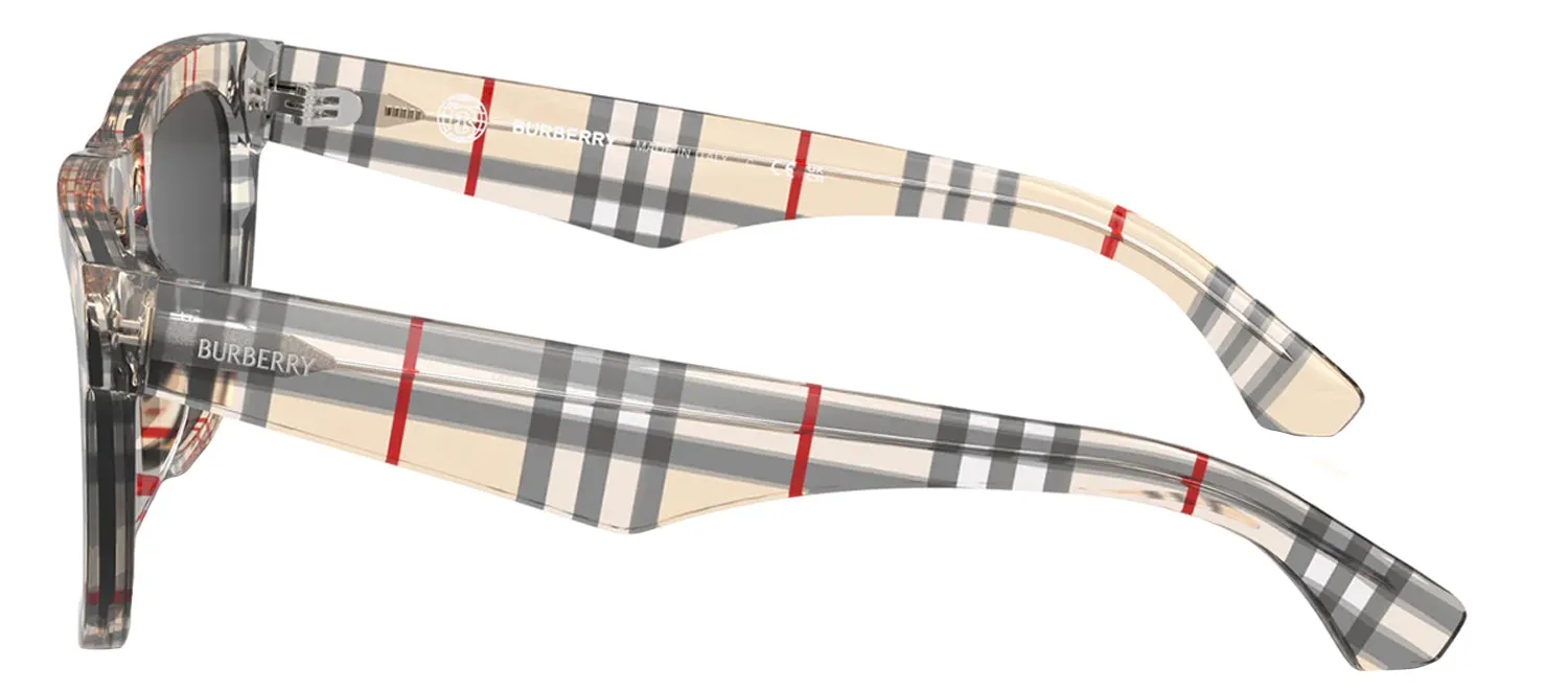 Burberry BE 4431U 412287 Square Plastic Multicolor Sunglasses with Grey Lens sold by Gaffos product image thumbnail 3