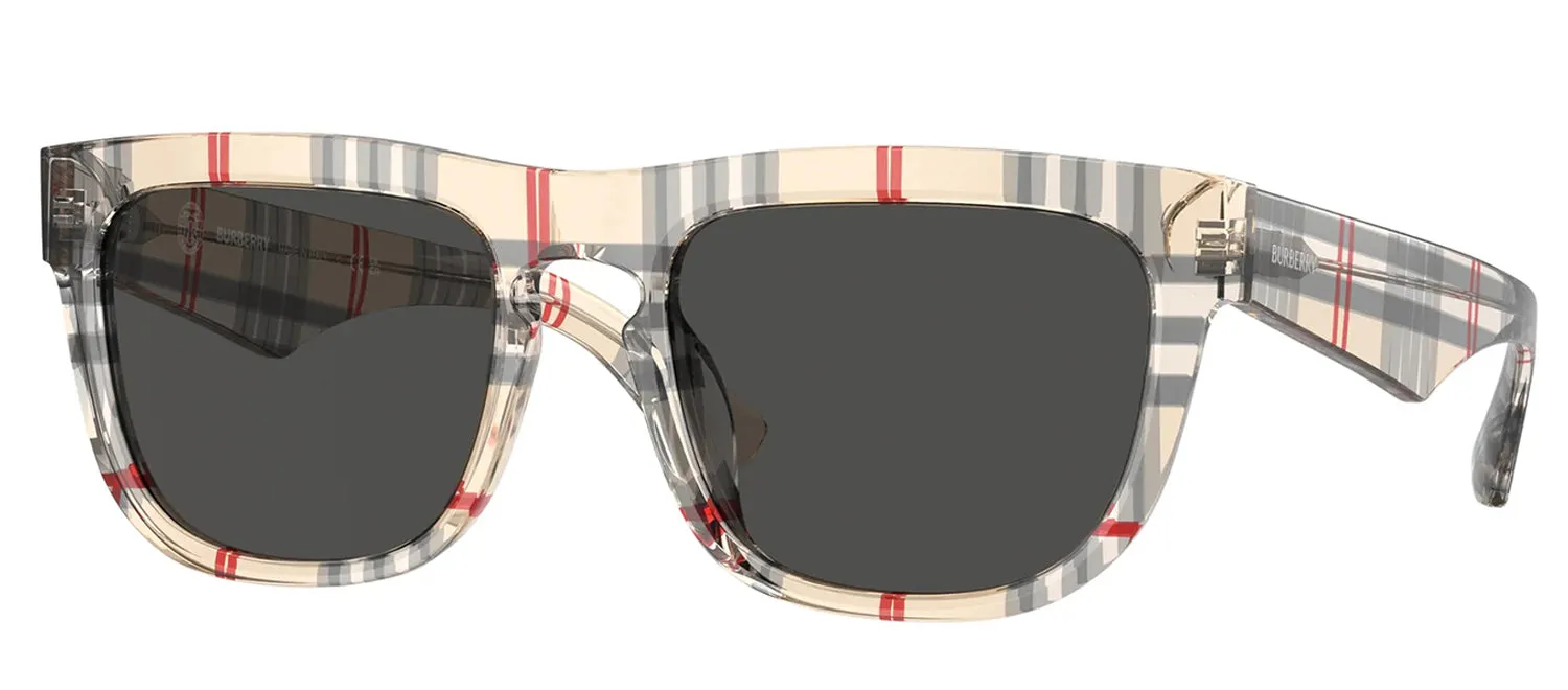 Burberry BE 4431U 412287 Square Plastic Multicolor Sunglasses with Grey Lens sold by Gaffos product image thumbnail 2