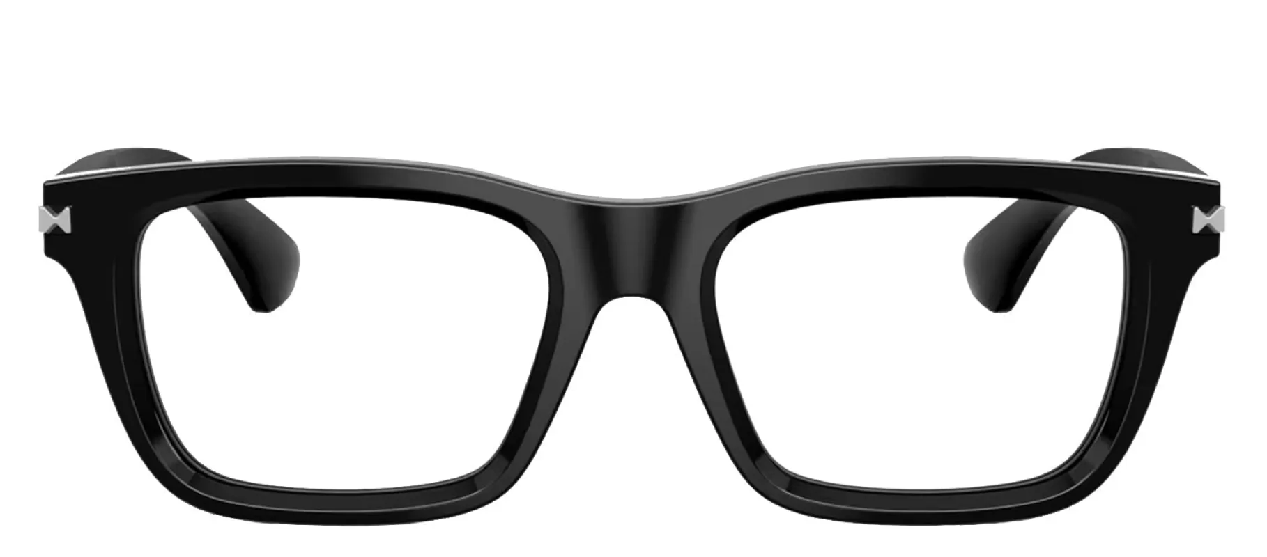 Burberry BE 2419 3001 Rectangle Plastic Black Eyeglasses with Logo Stamped Demo Lenses sold by Gaffos