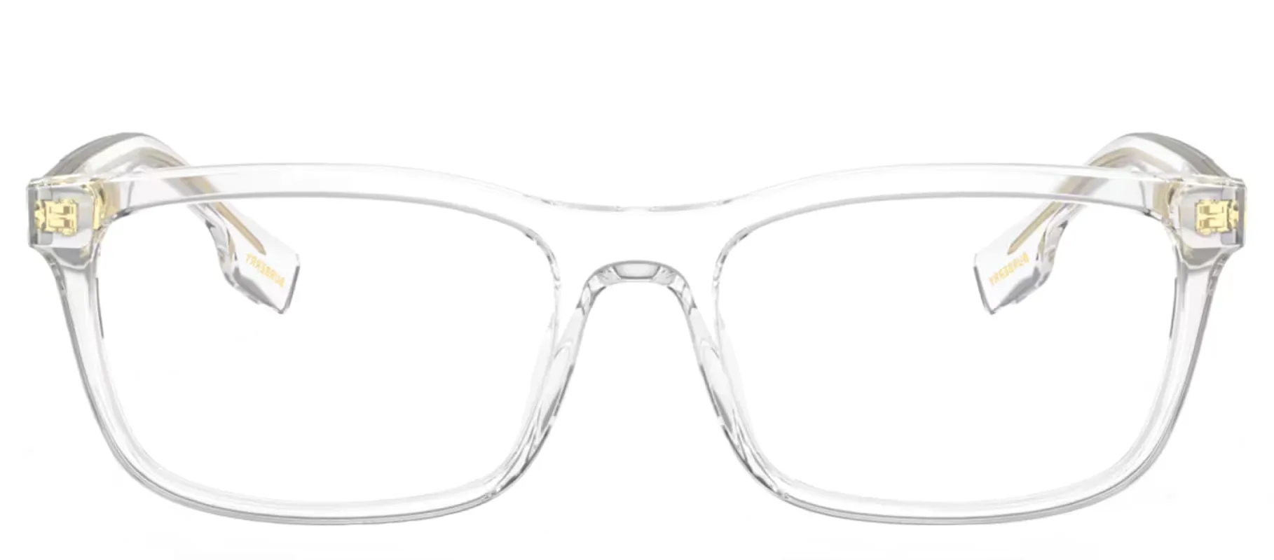 Burberry ELM BE 2334 3024 Rectangle Plastic Clear Eyeglasses with Logo Stamped Demo Lenses sold by Gaffos