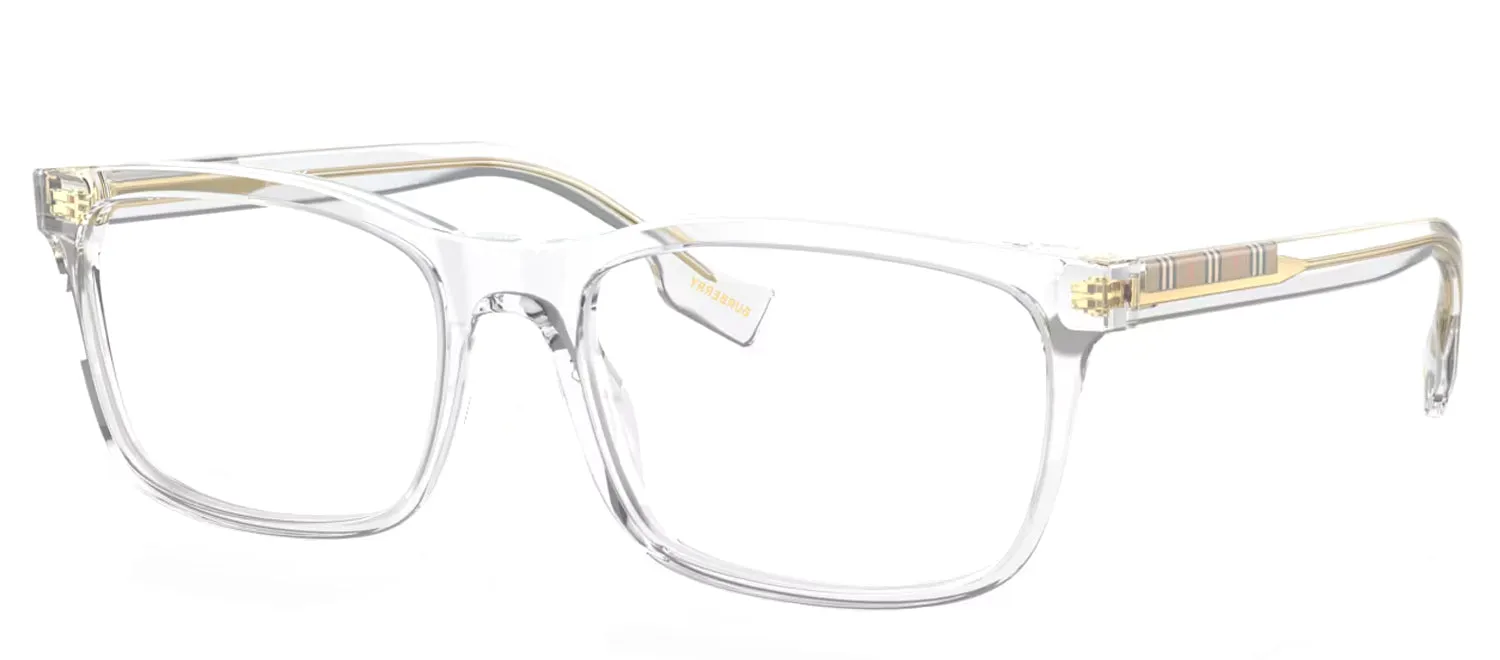Burberry ELM BE 2334 3024 Rectangle Plastic Clear Eyeglasses with Logo Stamped Demo Lenses sold by Gaffos product image thumbnail 2