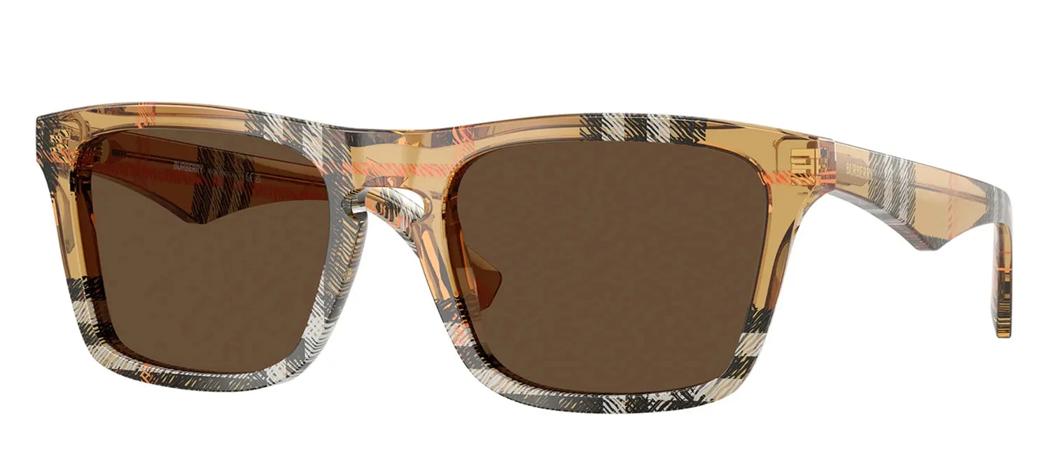 Burberry BE 4434 414673 Square Plastic Multicolor Sunglasses with Brown Lens sold by Gaffos product image thumbnail 2