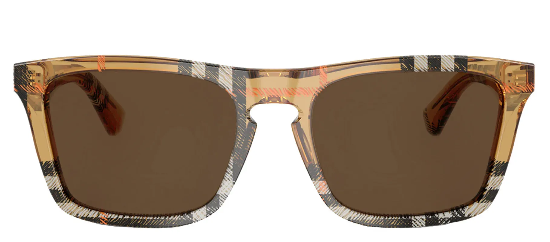 Burberry BE 4434 414673 Square Plastic Multicolor Sunglasses with Brown Lens sold by Gaffos