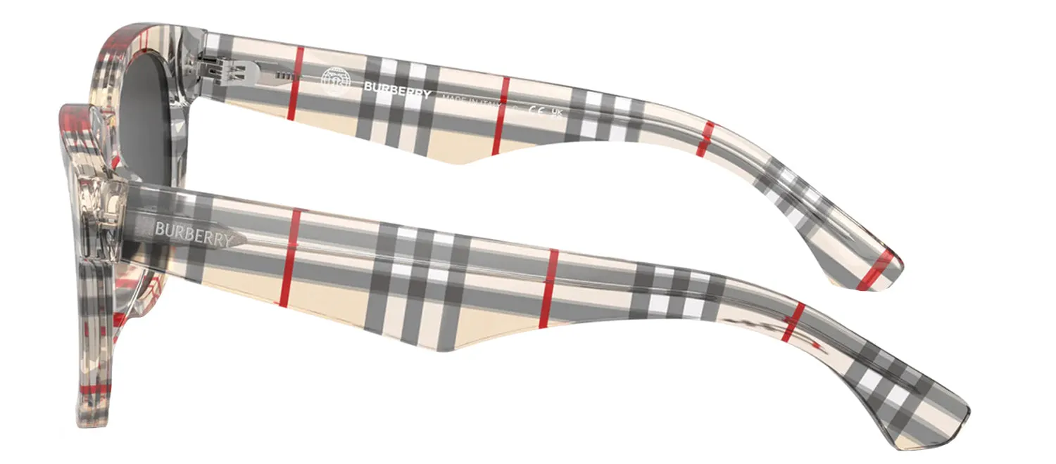 Burberry BE 4432U 412287 Phantos Plastic Multicolor Sunglasses with Grey Lens sold by Gaffos product image thumbnail 3