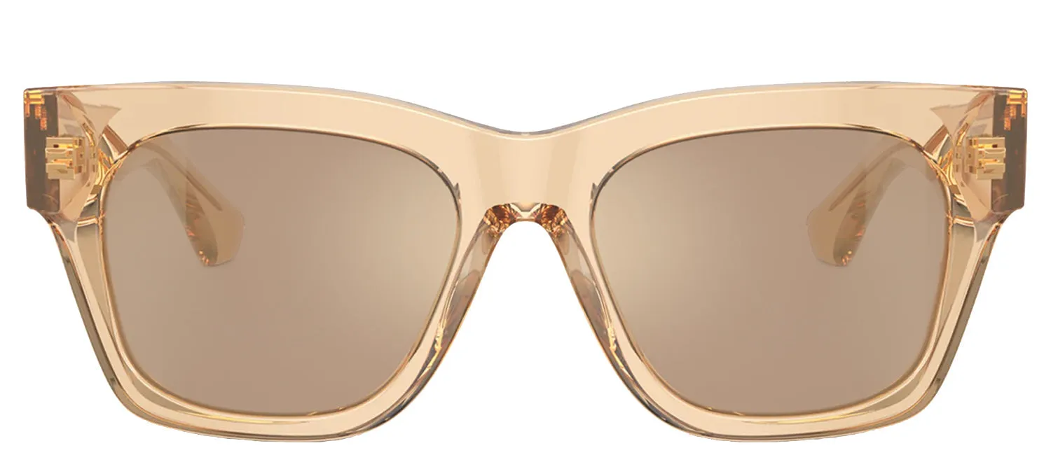 Burberry BE 4424 40625A Square Plastic Brown Sunglasses with Brown Mirror Lens sold by Gaffos