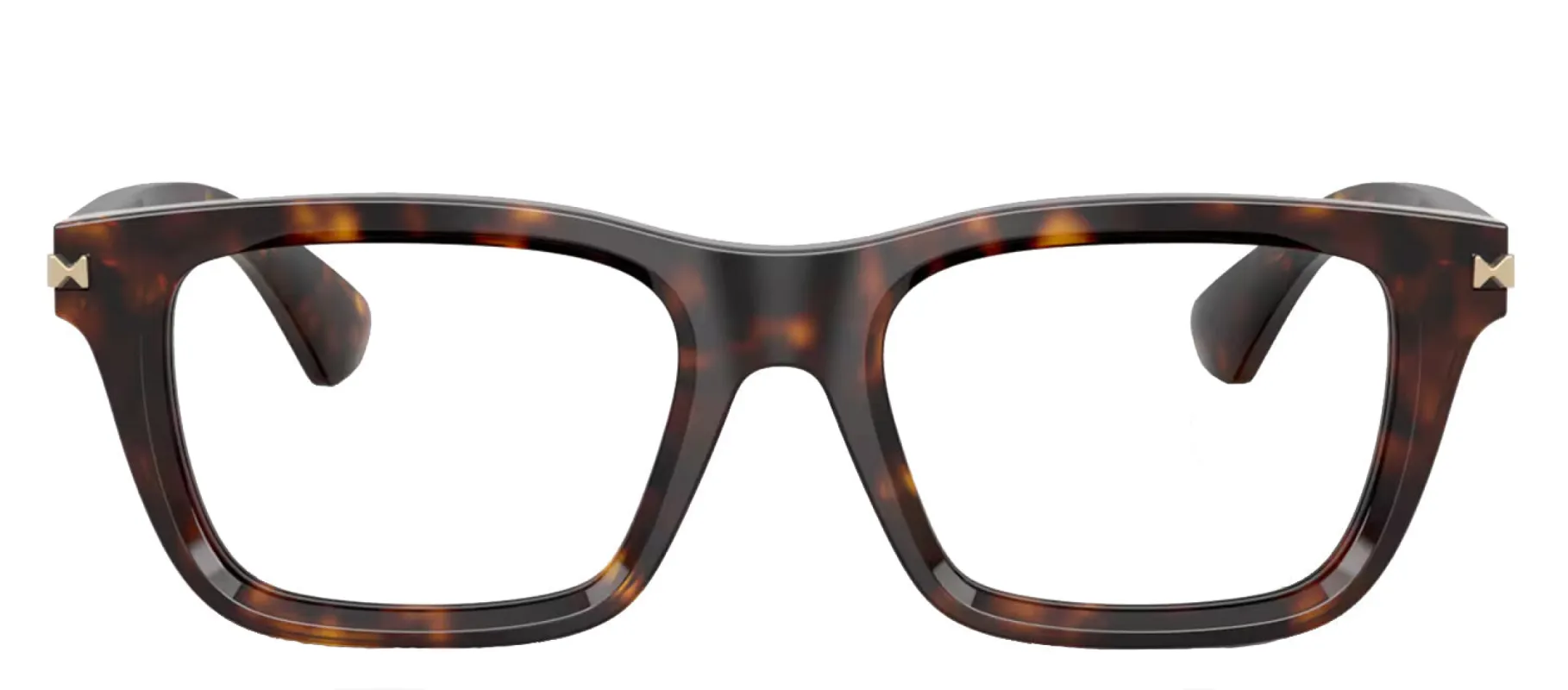 Burberry BE 2419 3002 Rectangle Plastic Havana Eyeglasses with Logo Stamped Demo Lenses sold by Gaffos