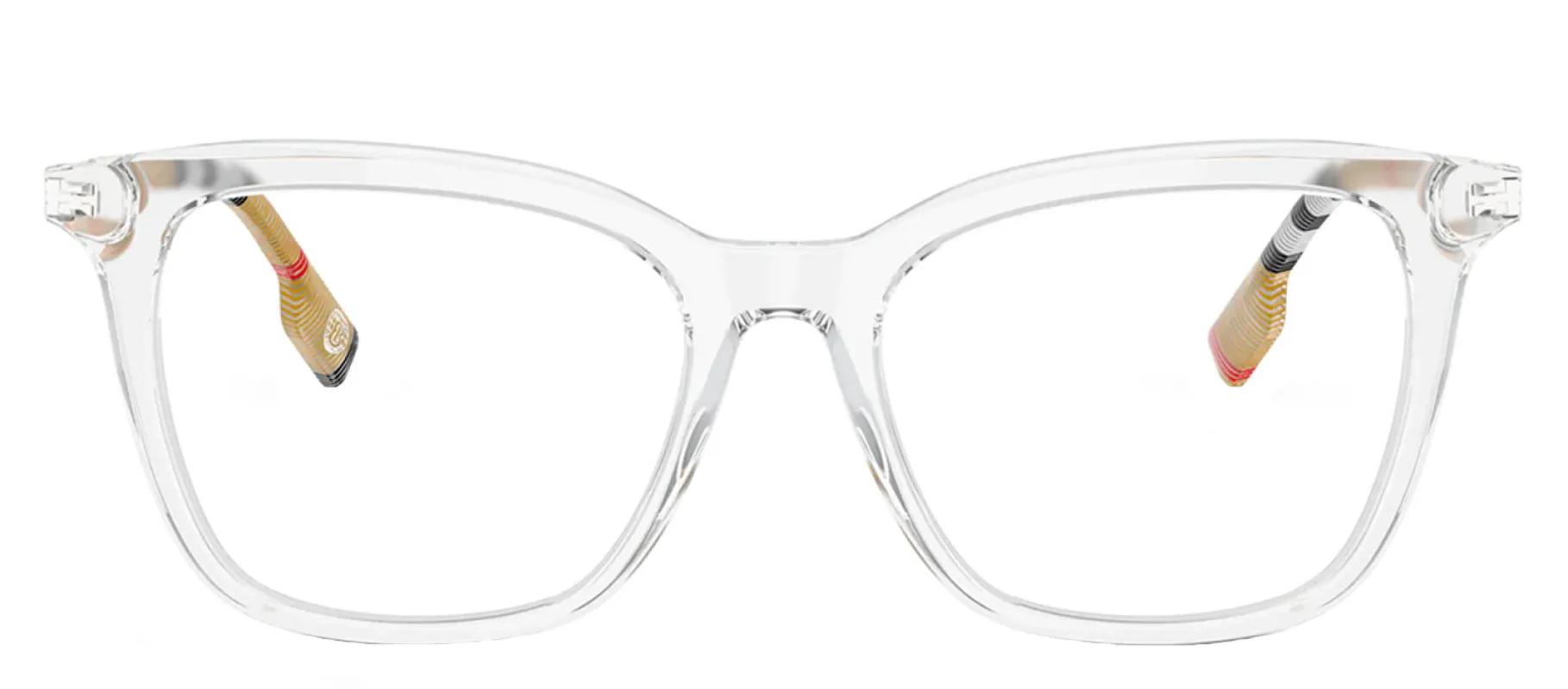 Burberry BE 2390 3889 Square Plastic Clear Eyeglasses with Logo Stamped Demo Lenses sold by Gaffos