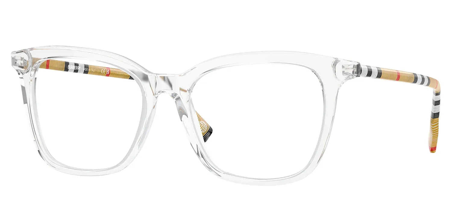 Burberry BE 2390 3889 Square Plastic Clear Eyeglasses with Logo Stamped Demo Lenses sold by Gaffos product image thumbnail 2