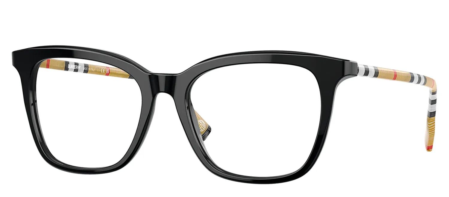 Burberry BE 2390 3853 Square Plastic Black Eyeglasses with Logo Stamped Demo Lenses sold by Gaffos product image thumbnail 2