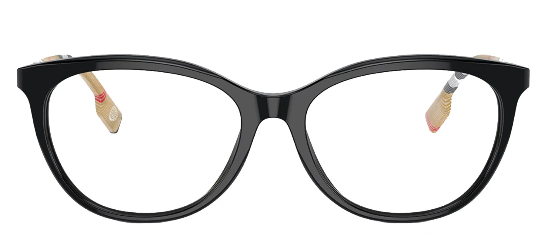 Burberry BE 2389 3853 Irregular Plastic Black Eyeglasses with Logo Stamped Demo Lenses sold by Gaffos