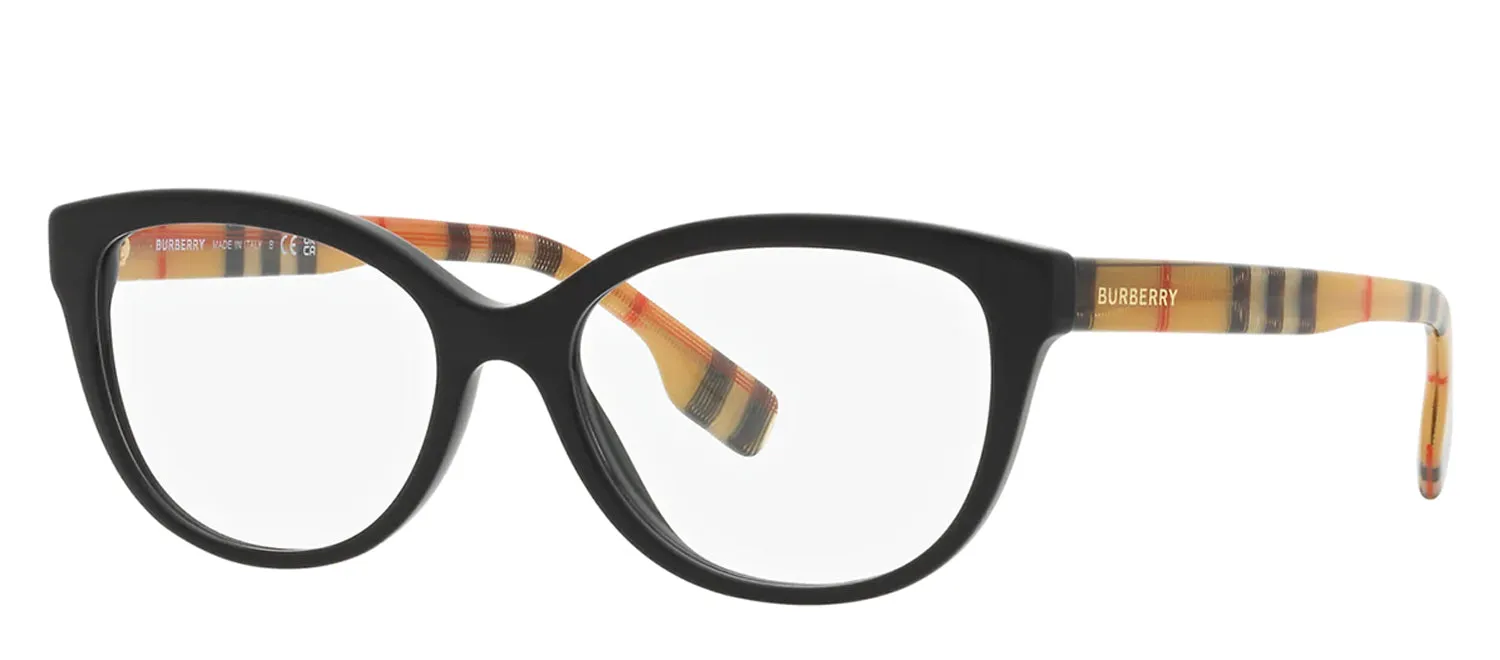 Burberry ESME BE 2357 3757 Square Plastic Black Eyeglasses with Logo Stamped Demo Lenses sold by Gaffos product image thumbnail 2