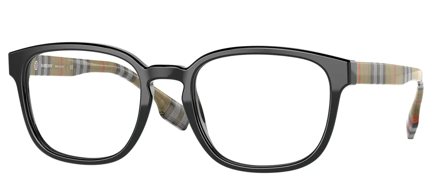 Burberry EDISON BE 2344 3952 Square Plastic Black Eyeglasses with Logo Stamped Demo Lenses sold by Gaffos product image thumbnail 2