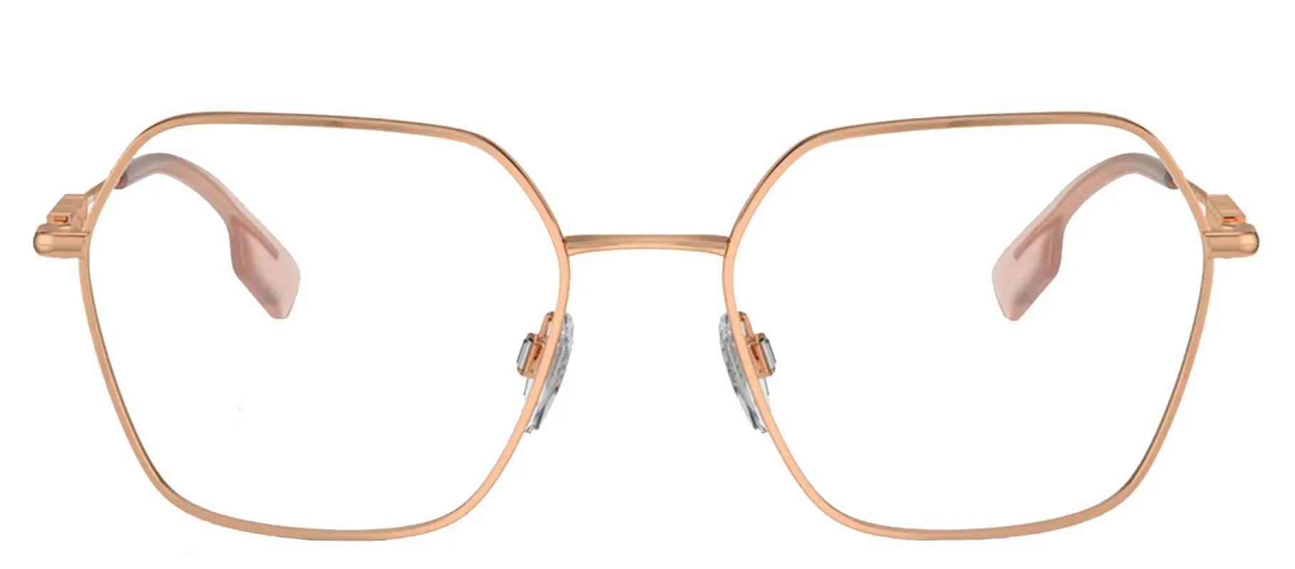 Burberry BE 1381 1337 Irregular Metal Gold Eyeglasses with Logo Stamped Demo Lenses sold by Gaffos