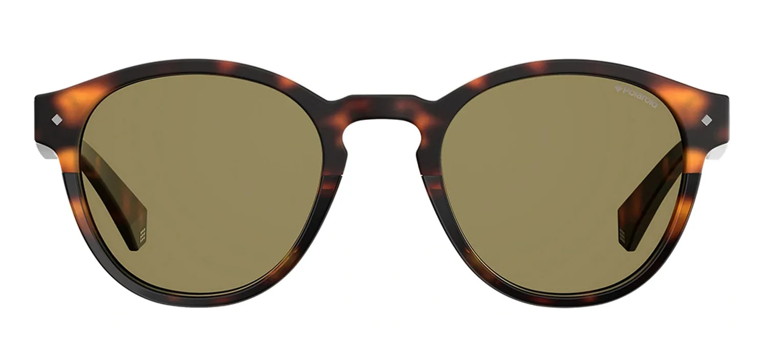 Polaroid PLD 6042/S 086_SP Panthos Plastic Havana Sunglasses with Brown Polarized Lens sold by Gaffos