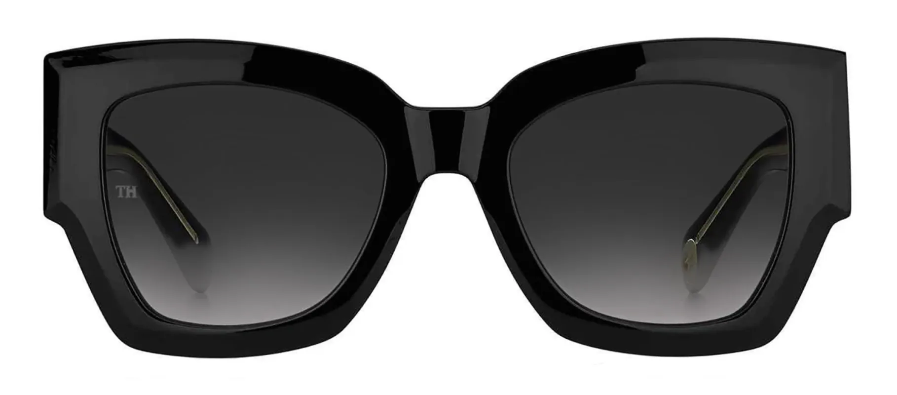 Tommy Hilfiger TH 1862/S 807_9O Rectangle Plastic Black Sunglasses with Grey Gradient Lens sold by Gaffos