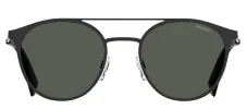 Polaroid PLD 2052/S 807_M9 Round Metal Black Sunglasses with Grey Polarized Lens sold by Gaffos