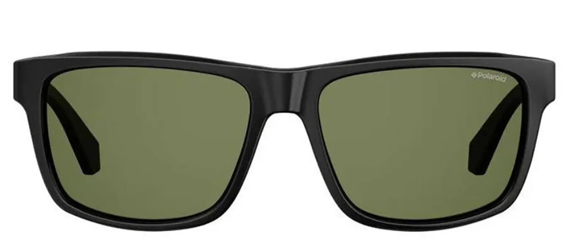 Polaroid PLD 2058/S 003_M9 Rectangle Plastic Black Sunglasses with Grey Polarized Lens sold by Gaffos