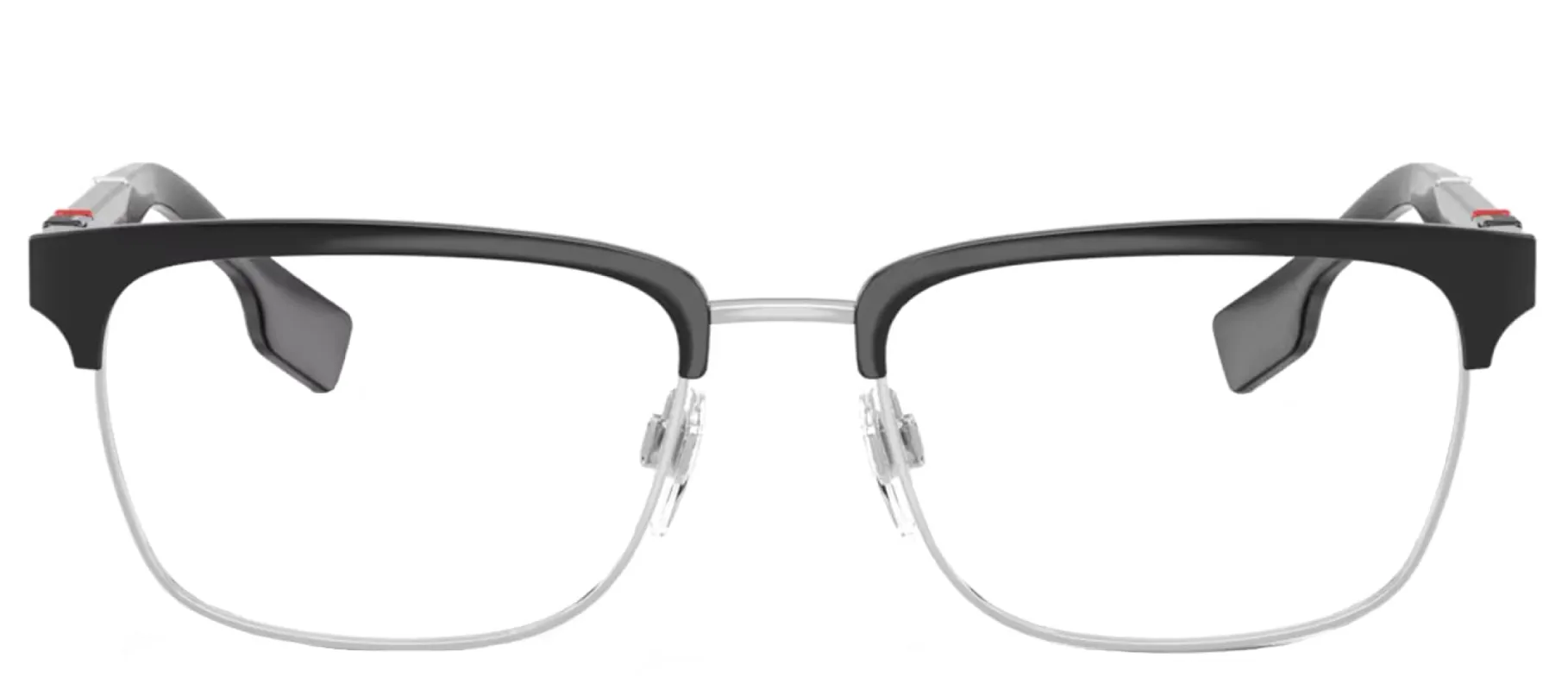 Burberry ALBA BE 1348 1306 Rectangle Metal Black Eyeglasses with Logo Stamped Demo Lenses sold by Gaffos