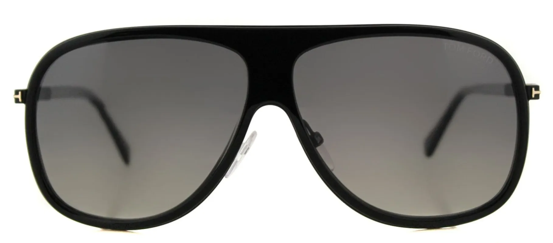 Tom Ford TF 462 01D Aviator Plastic Black Sunglasses with Grey Gradient Polarized Lens sold by Gaffos