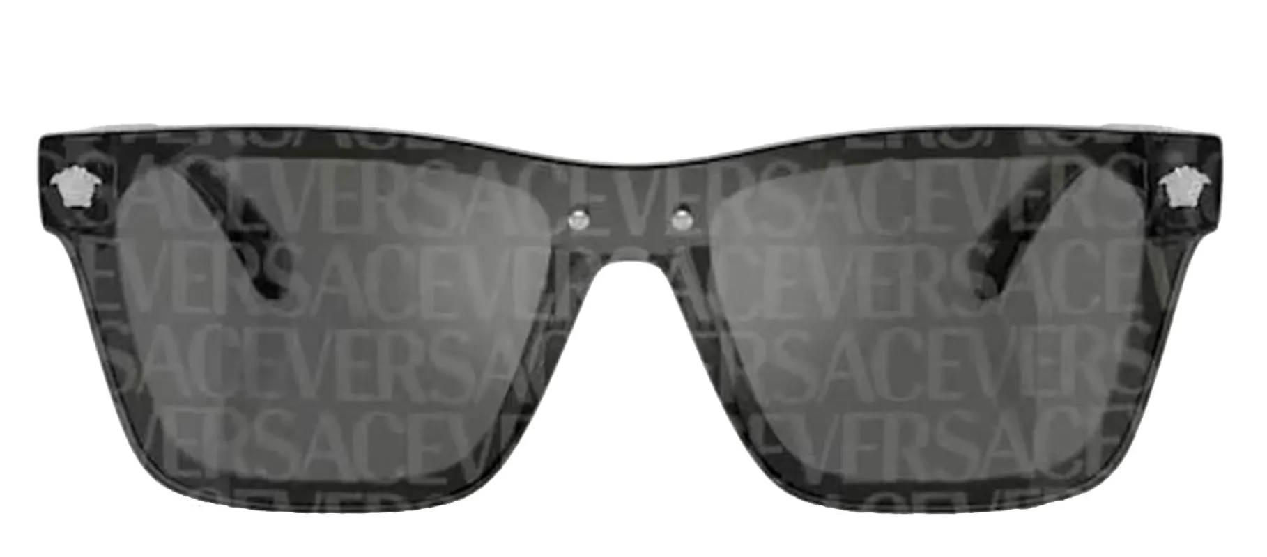 Versace VK 4004U 593/AI Square Plastic Grey Sunglasses with Silver Mirror Lens sold by Gaffos