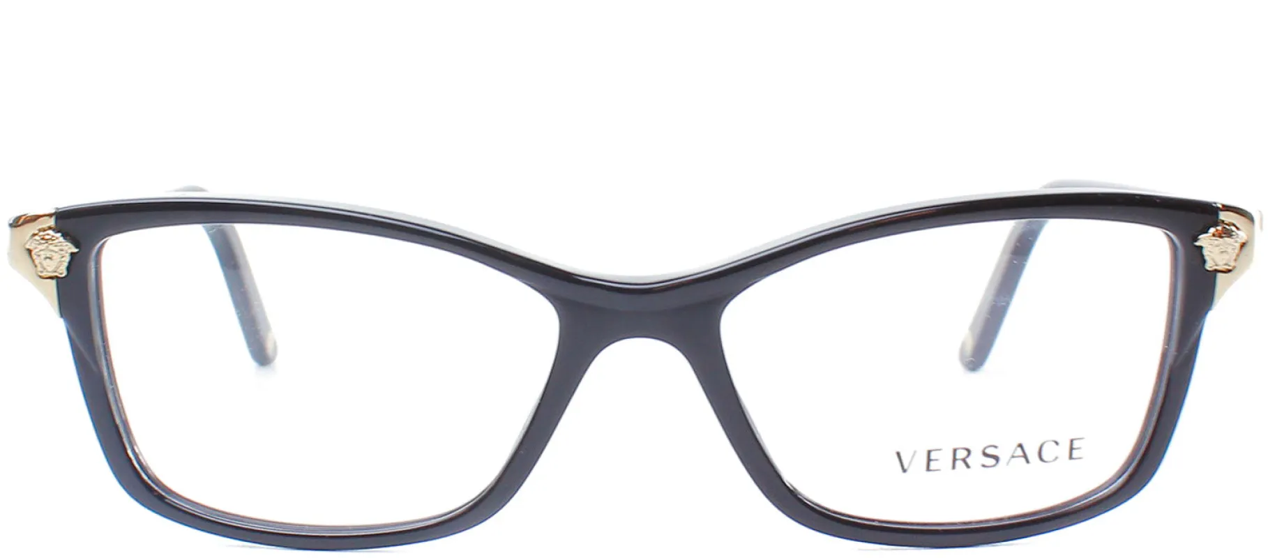 Versace VE 3156 GB1 Square Plastic Black Eyeglasses with Demo Lens sold by Gaffos