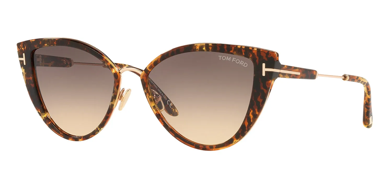 Tom Ford TF 868 52B Cat-Eye Plastic Havana Sunglasses with Grey Gradient Lens sold by Gaffos product image thumbnail 2