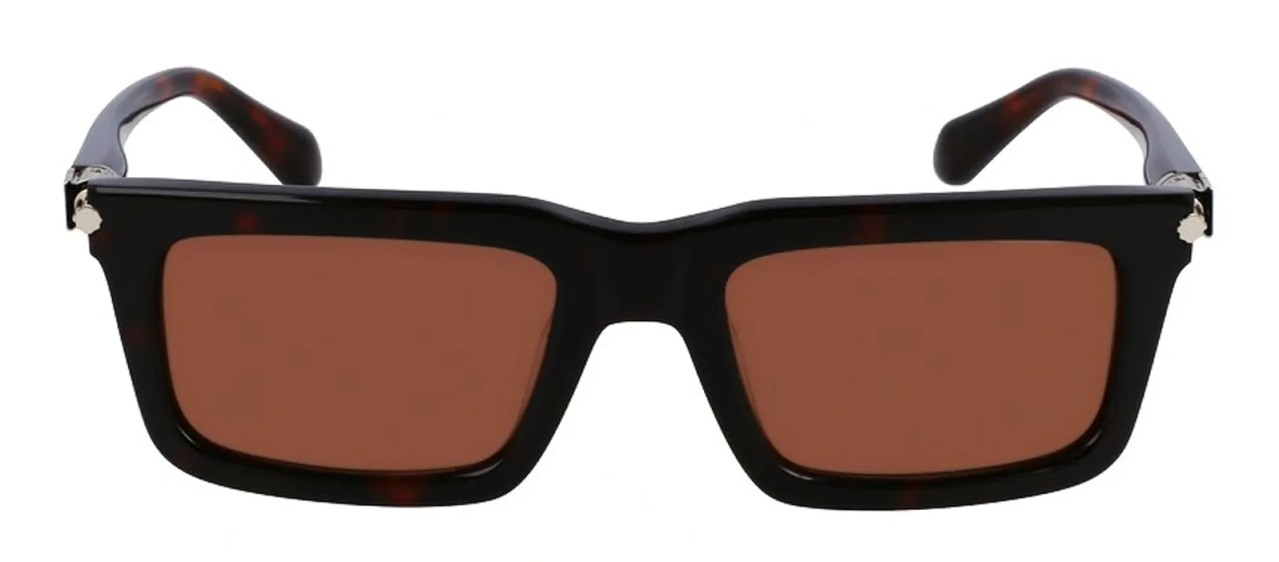 Salvatore Ferragamo SF 2015S 242 Rectangular Plastic Dark Tortoise Sunglasses with Brown Lens made by Salvatore Ferragamo