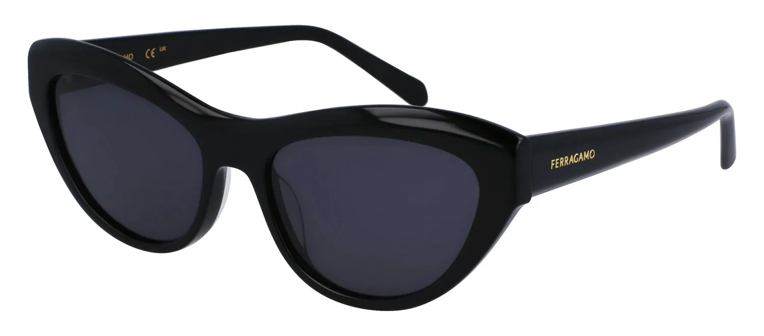 Salvatore Ferragamo SF 1103S 001 Cat-Eye Plastic Black Sunglasses with Grey Lens sold by Gaffos product image thumbnail 2