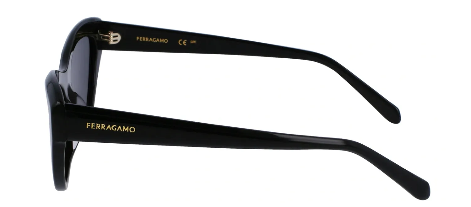 Salvatore Ferragamo SF 1103S 001 Cat-Eye Plastic Black Sunglasses with Grey Lens sold by Gaffos product image thumbnail 3