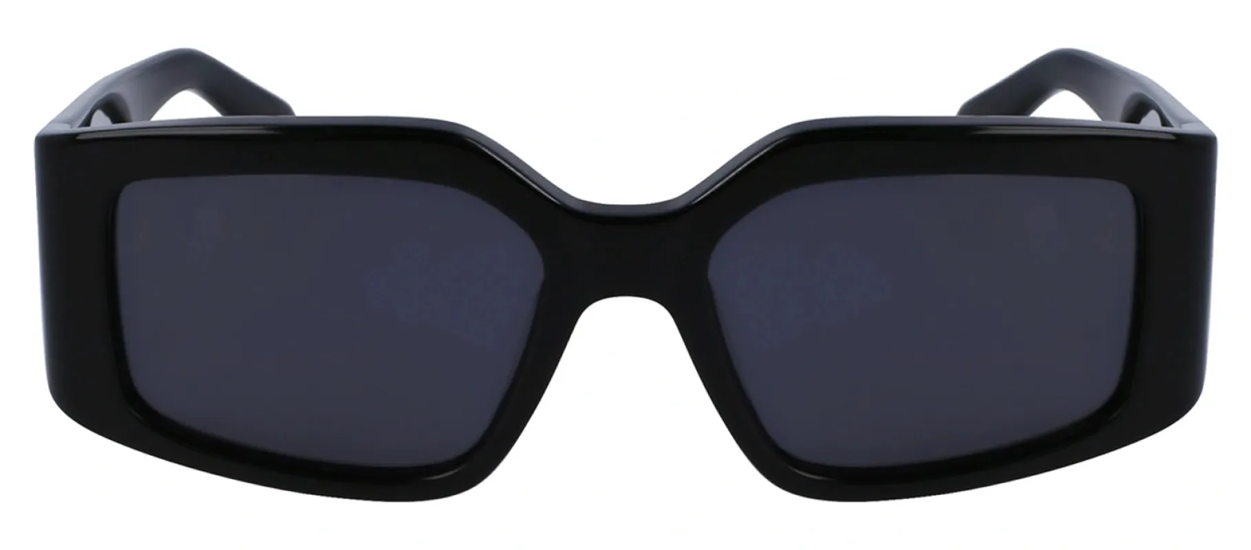 Salvatore Ferragamo SF 1101S 001 Irregular Plastic Black Sunglasses with Grey Lens made by Salvatore Ferragamo