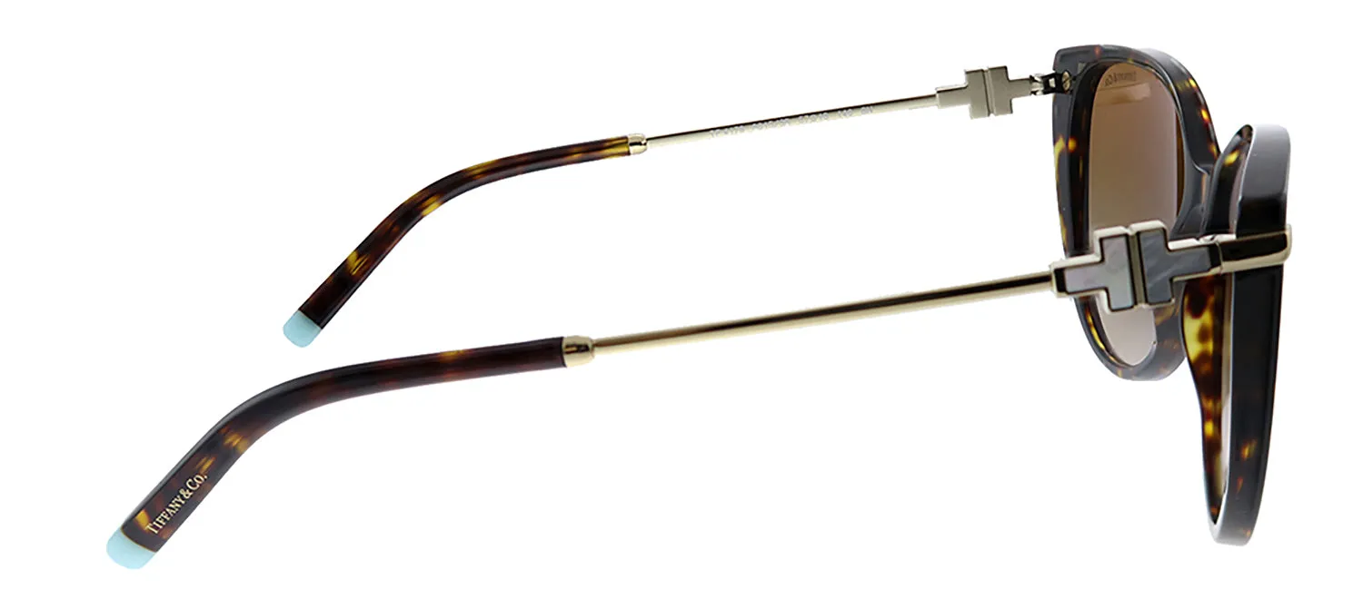 Tiffany & Co. TF 4178 80153B Cat-Eye Plastic Havana Sunglasses with Brown Gradient Lens sold by Gaffos product image thumbnail 3