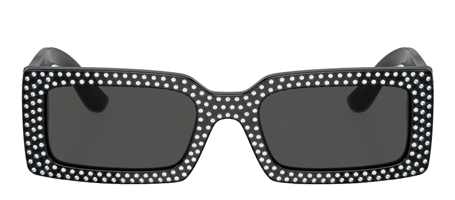 Dolce & Gabbana DG 4447B 501/87 Rectangle Plastic Black Sunglasses with Dark Grey Lens sold by Gaffos