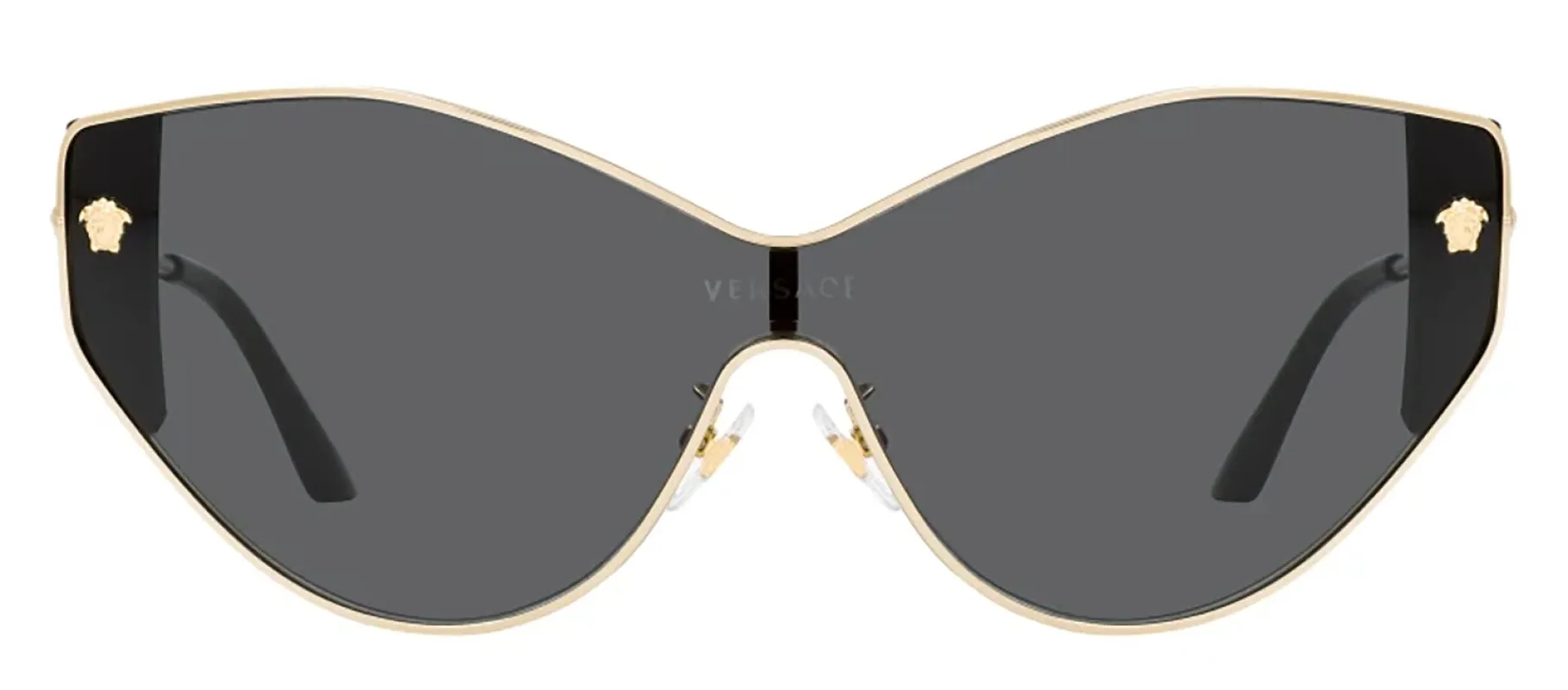Versace VE 2239 100287 Cat-Eye Metal Gold Sunglasses with Dark Grey Lens sold by Gaffos