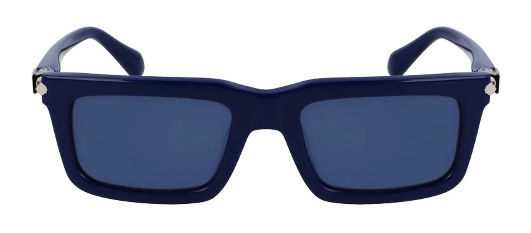 Salvatore Ferragamo SF 2015S 414 Square Plastic Blue Navy Sunglasses with Blue Lens made by Salvatore Ferragamo