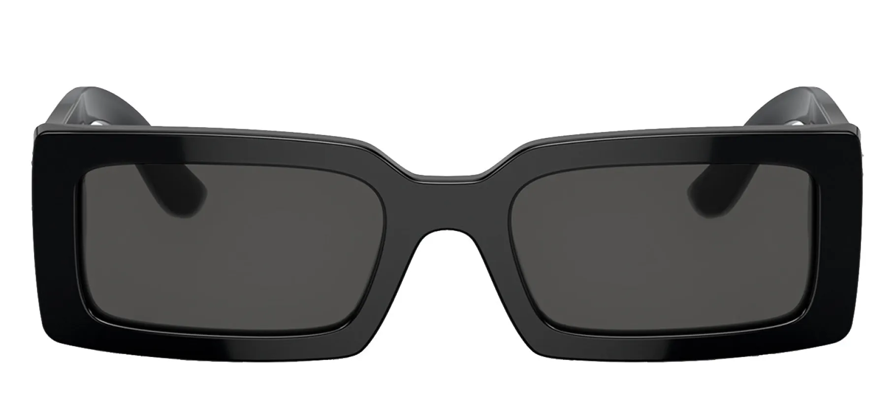 Dolce & Gabbana DG 4447B 335587 Rectangle Plastic Black Sunglasses with Dark Grey Lens sold by Gaffos