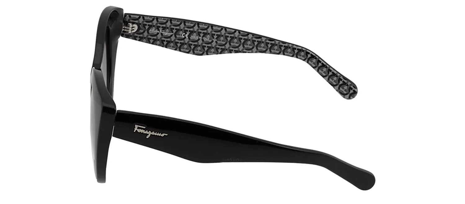 Salvatore Ferragamo SF 964S 5421001 Butterfly Plastic Black Sunglasses with Grey Gradient Lens sold by Gaffos product image thumbnail 3