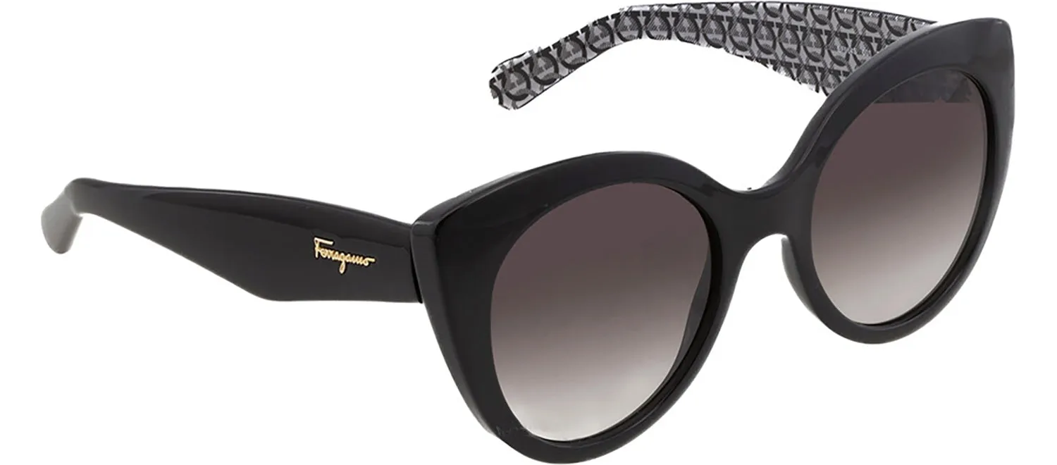 Salvatore Ferragamo SF 964S 5421001 Butterfly Plastic Black Sunglasses with Grey Gradient Lens sold by Gaffos product image thumbnail 2