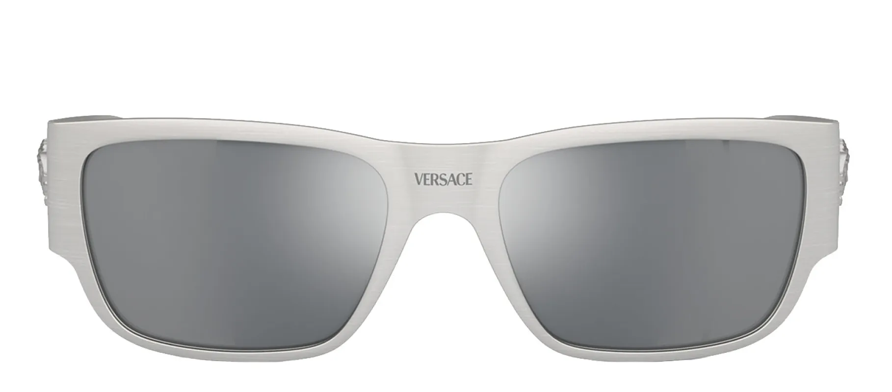 Versace VE 2262 12666G Square Metal Silver Sunglasses with Light Gray Mirror Lens sold by Gaffos
