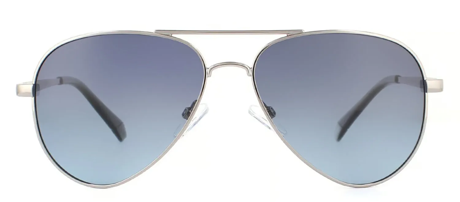 Polaroid PLD 6012/N/NEW 6LB_WJ Aviator Metal Ruthenium Sunglasses with Grey Polarized Lens sold by Gaffos